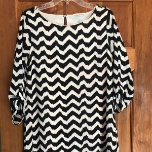 Charming Charlie Black Geometric Dress